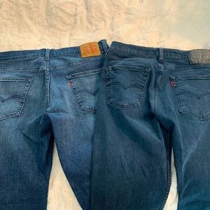 Levi 541 & 514 Jeans. Size 34/32. Gently used.
